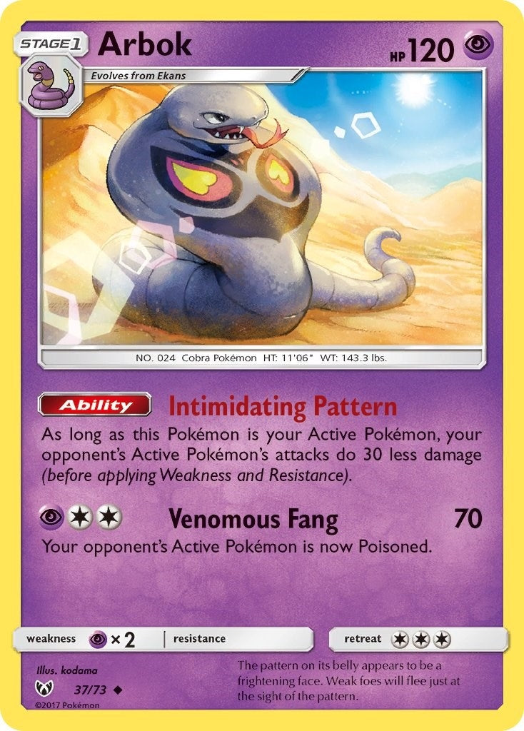 Image for Arbok (37/73) (Shining Legends) - Pokemon