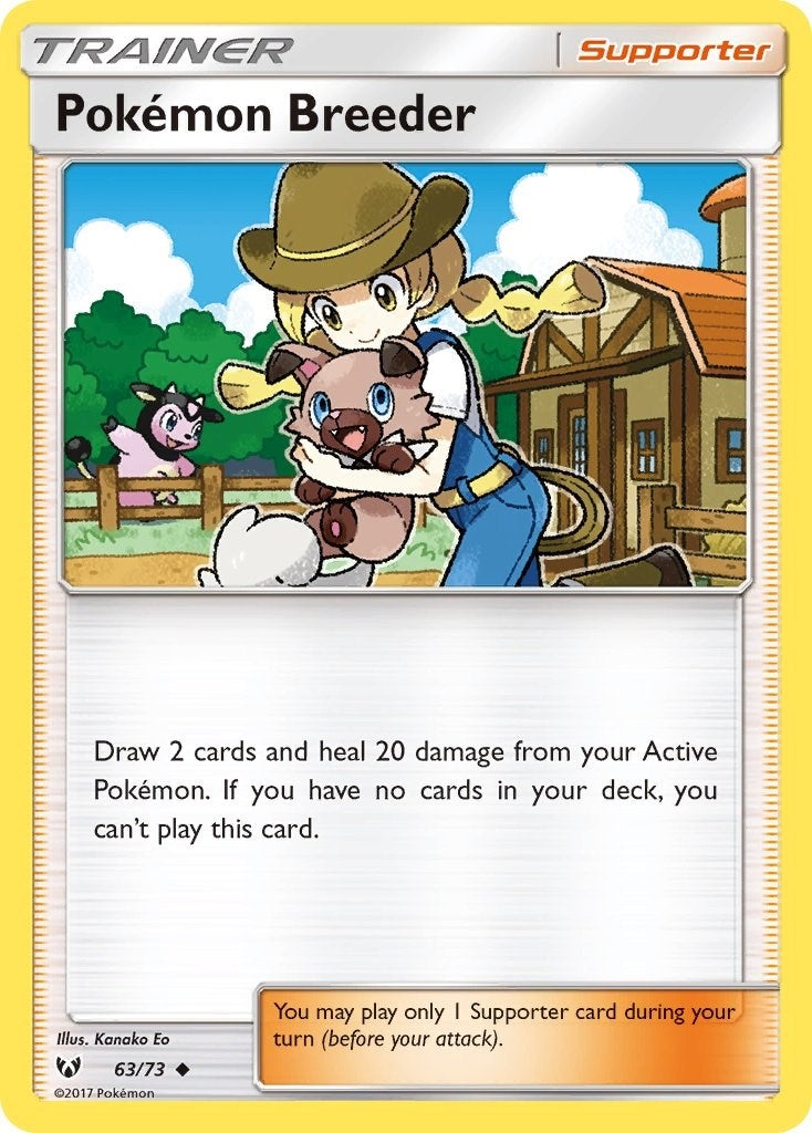 Image for Pokemon Breeder (63/73) (Shining Legends) - Pokemon