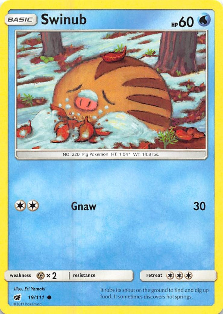 Image for Swinub (19/111) (SM - Crimson Invasion) - Pokemon