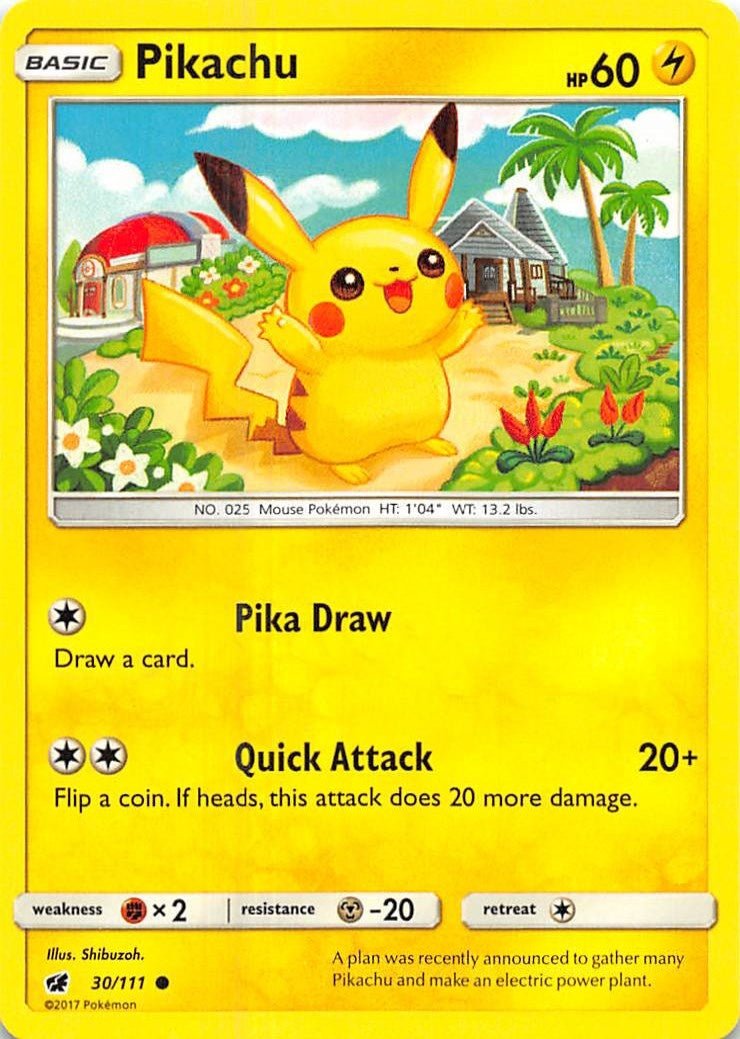 Image for Pikachu (30/111) (SM - Crimson Invasion) - Pokemon