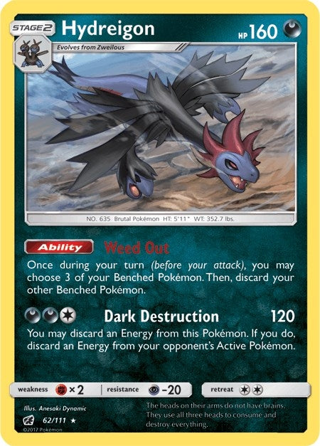 Image for Hydreigon (62/111) (SM - Crimson Invasion) - Pokemon