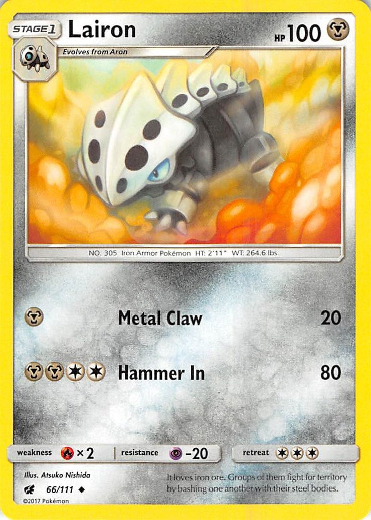 Image for Lairon (66/111) (SM - Crimson Invasion) - Pokemon