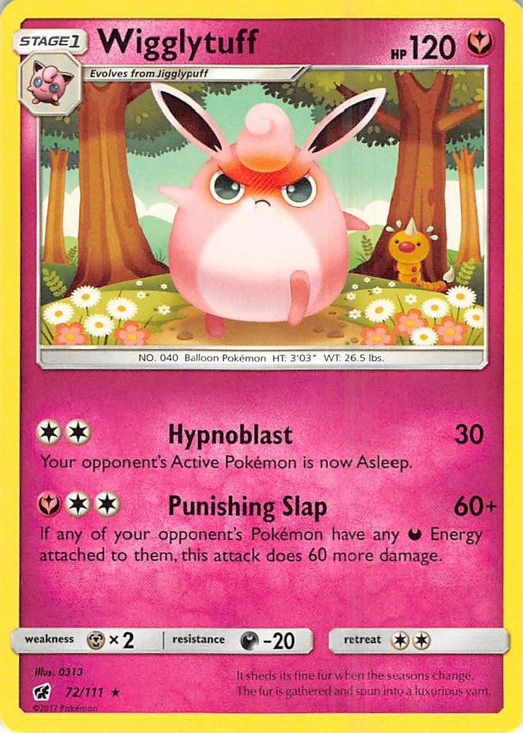 Image for Wigglytuff (72/111) (SM - Crimson Invasion) - Pokemon