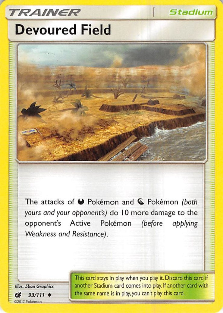Image for Devoured Field (93/111) (SM - Crimson Invasion) - Pokemon