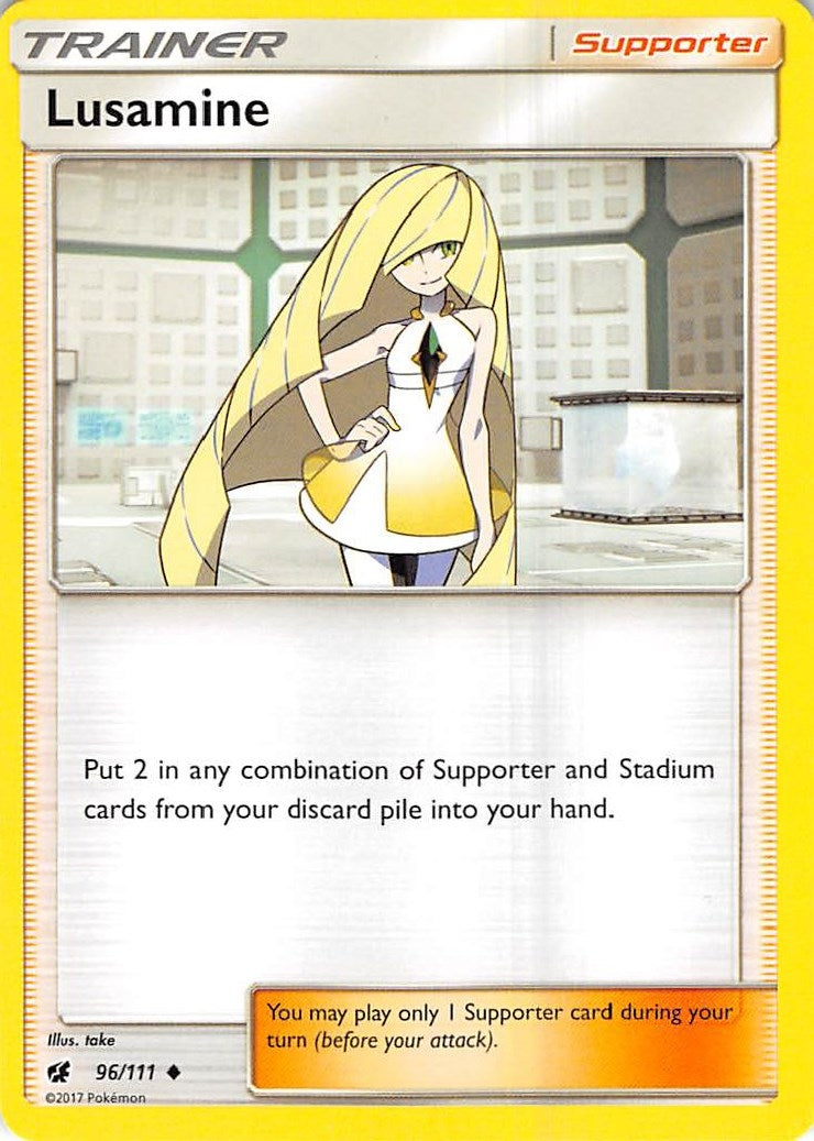 Image for Lusamine (96/111) (SM - Crimson Invasion) - Pokemon