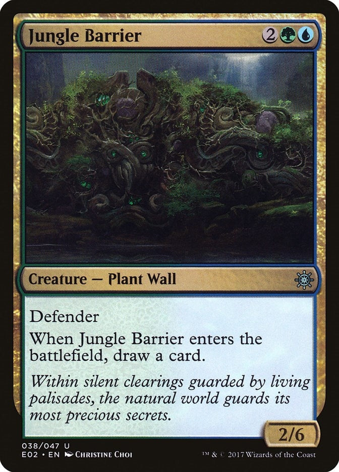 Image for Jungle Barrier (38) (Explorers of Ixalan) - Magic: The Gathering