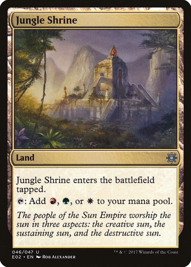 Image for Jungle Shrine (46) (Explorers of Ixalan) - Magic: The Gathering