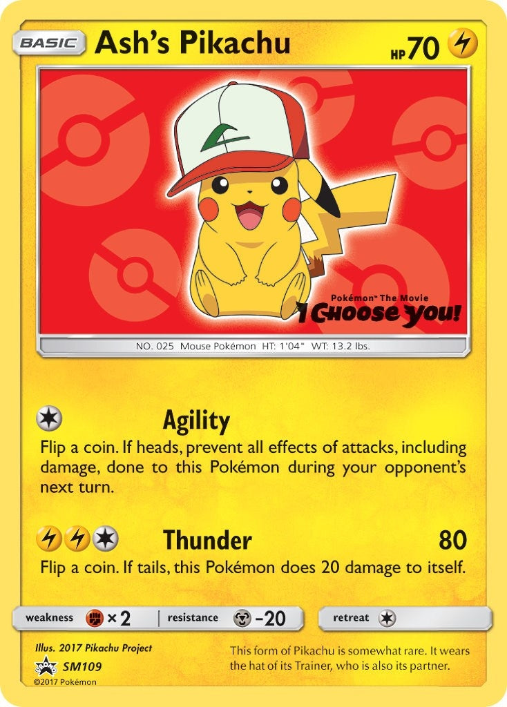 Image for Ash's Pikachu - SM109 (SM109) (SM Promos) - Pokemon