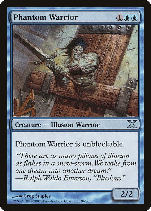 Image for Phantom Warrior (96) (10th Edition) - Magic: The Gathering