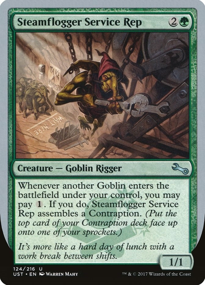 Image for Steamflogger Service Rep (124) (Unstable) - Magic: The Gathering