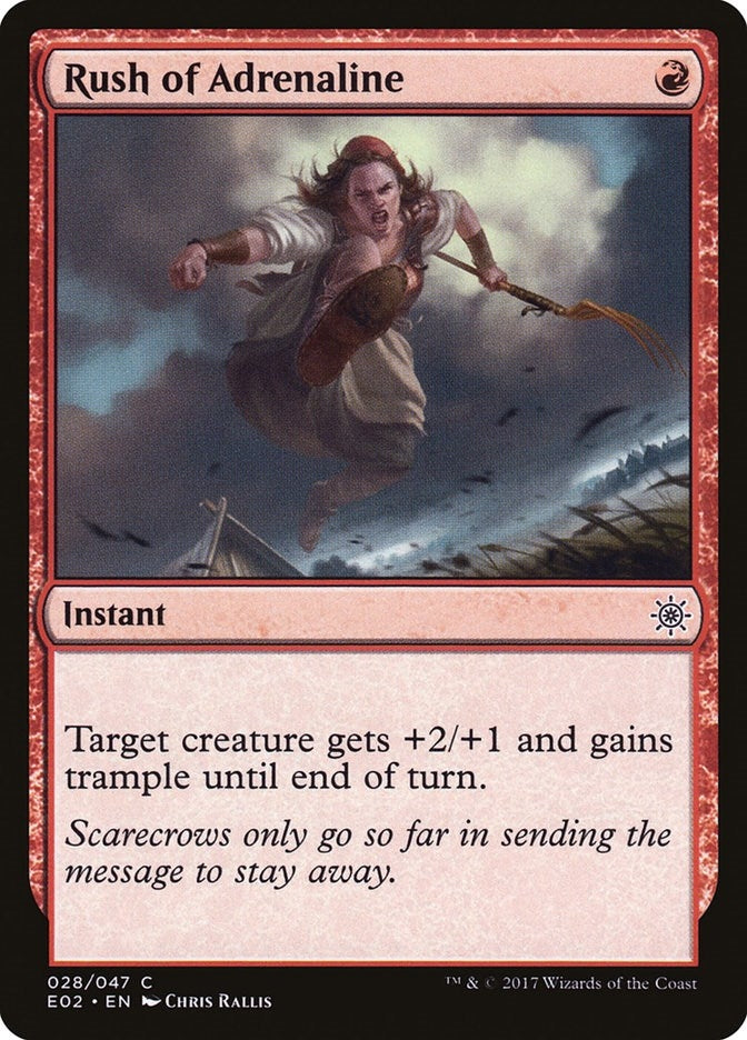 Image for Rush of Adrenaline (28) (Explorers of Ixalan) - Magic: The Gathering