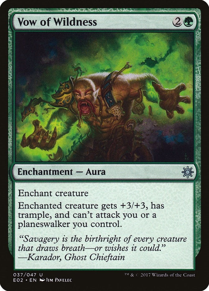 Image for Vow of Wildness (37) (Explorers of Ixalan) - Magic: The Gathering