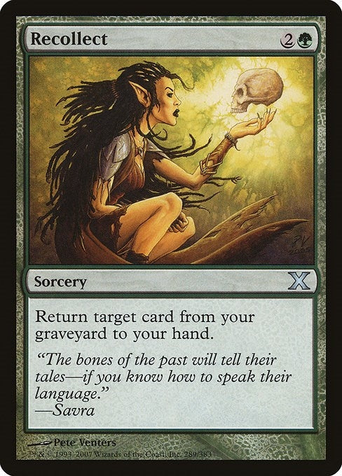 Image for Recollect (289) (10th Edition) - Magic: The Gathering