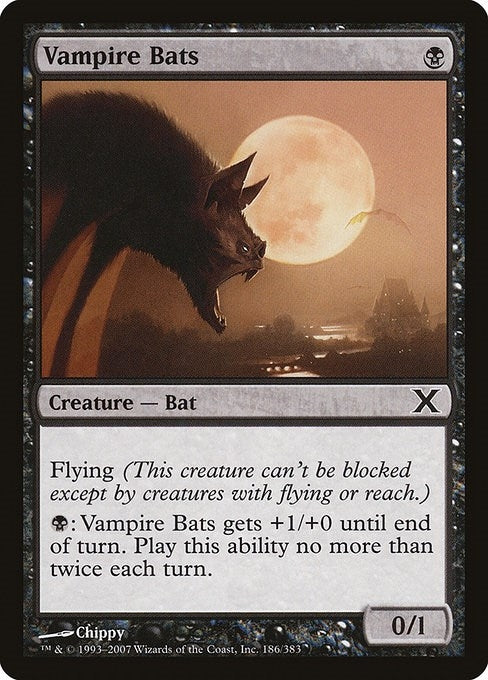 Image for Vampire Bats (186) (10th Edition) - Magic: The Gathering