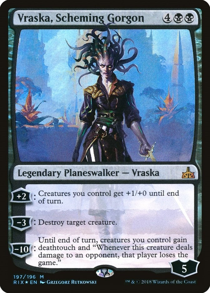 Image for Vraska, Scheming Gorgon (197) (Rivals of Ixalan) - Magic: The Gathering