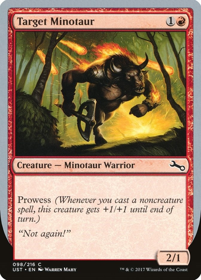 Image for Target Minotaur (C) (98) (Unstable) - Magic: The Gathering