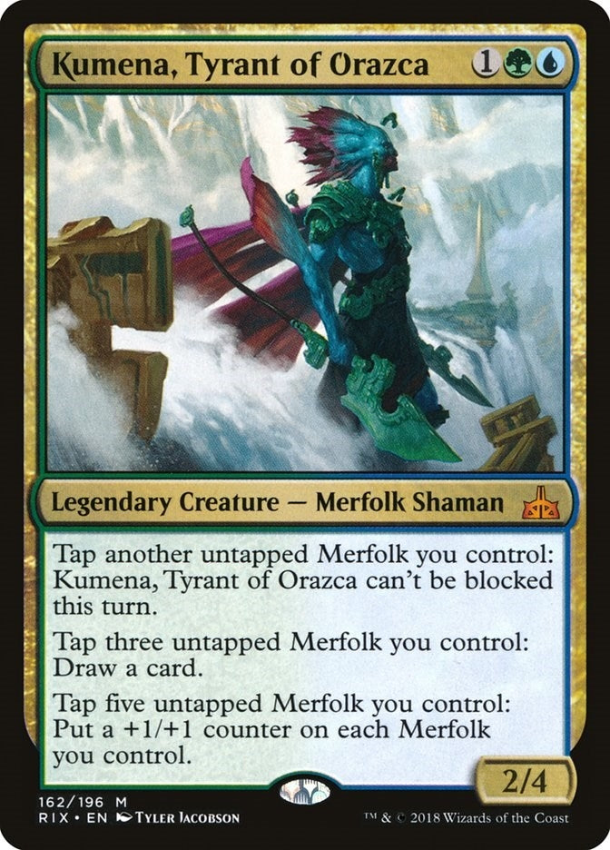 Image for Kumena, Tyrant of Orazca (162) (Rivals of Ixalan) - Magic: The Gathering