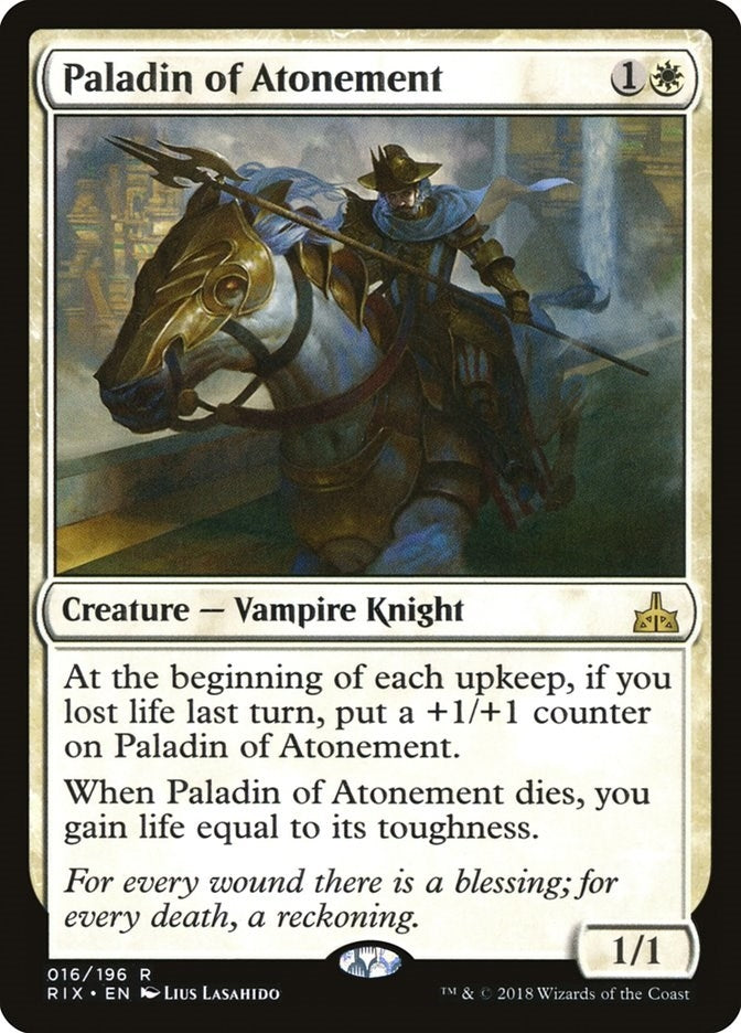 Image for Paladin of Atonement (16) (Rivals of Ixalan) - Magic: The Gathering
