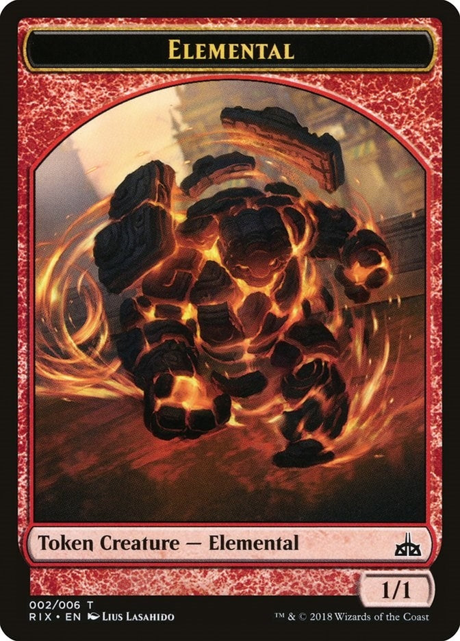 Image for Elemental Token (002) (2) (Rivals of Ixalan) - Magic: The Gathering