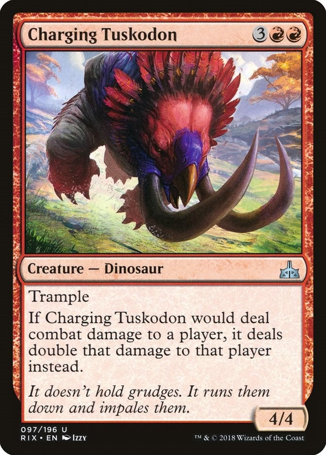 Image for Charging Tuskodon (97) (Rivals of Ixalan) - Magic: The Gathering