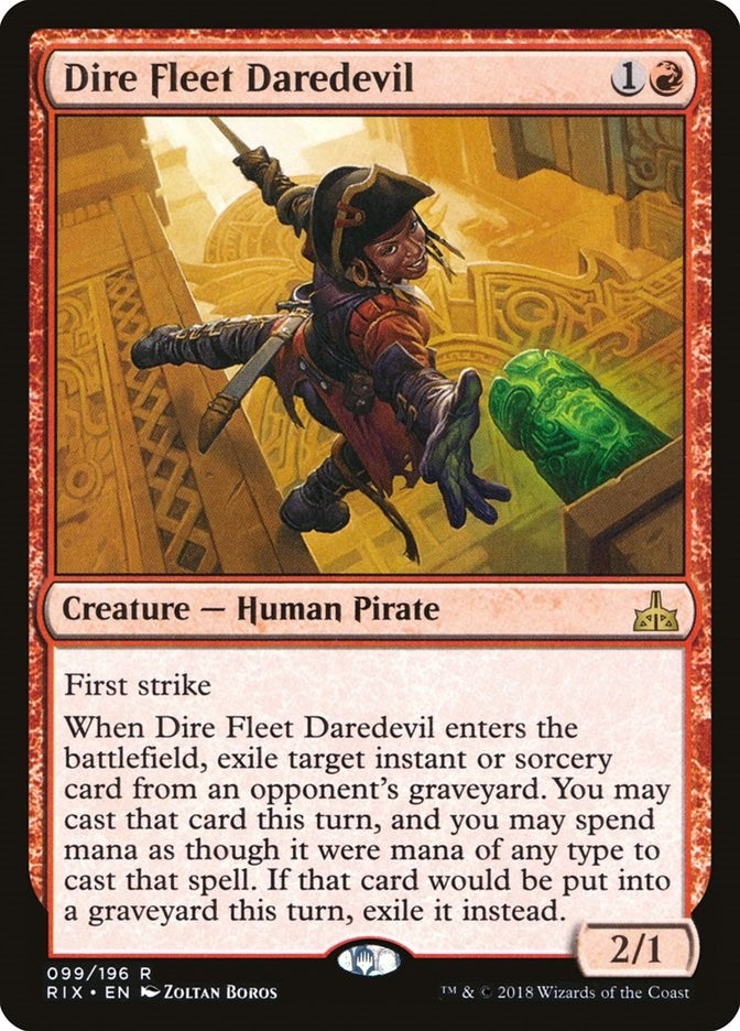 Image for Dire Fleet Daredevil (99) (Rivals of Ixalan) - Magic: The Gathering