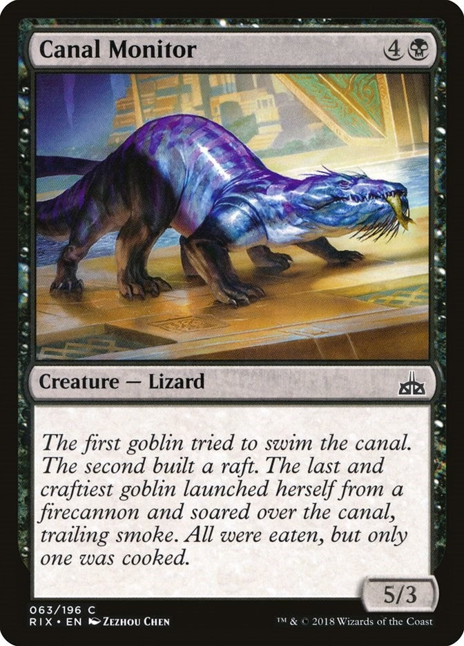 Image for Canal Monitor (63) (Rivals of Ixalan) - Magic: The Gathering