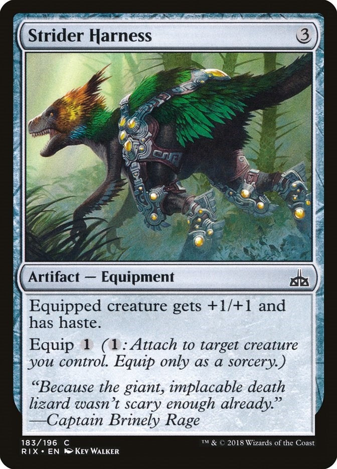 Image for Strider Harness (183) (Rivals of Ixalan) - Magic: The Gathering