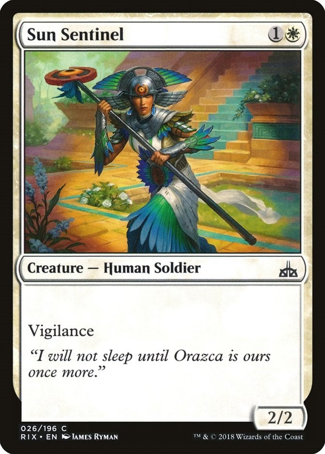 Image for Sun Sentinel (26) (Rivals of Ixalan) - Magic: The Gathering