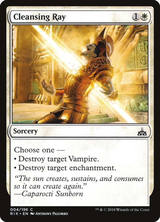 Image for Cleansing Ray (4) (Rivals of Ixalan) - Magic: The Gathering