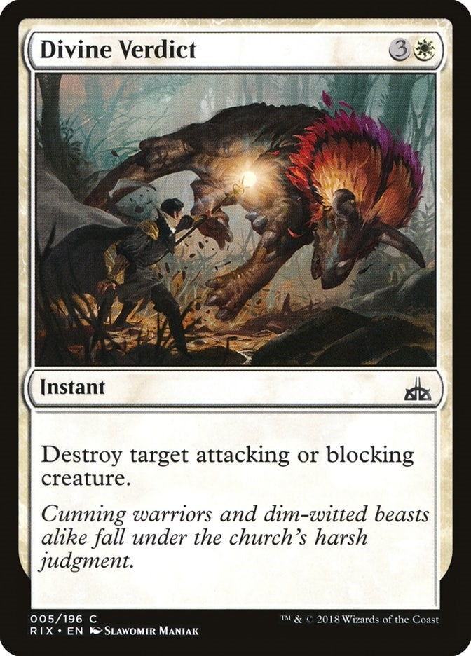 Image for Divine Verdict (5) (Rivals of Ixalan) - Magic: The Gathering