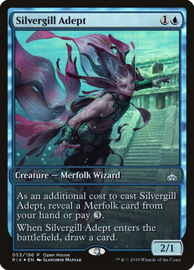 Image for Silvergill Adept (53) (Open House Promos) - Magic: The Gathering