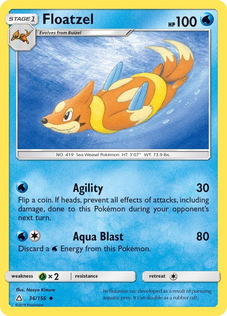 Image for Floatzel (36/156) (SM - Ultra Prism) - Pokemon