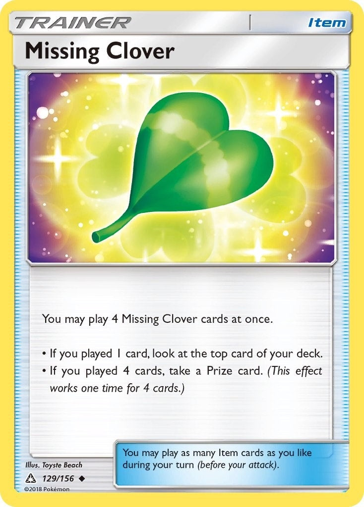 Image for Missing Clover (129/156) (SM - Ultra Prism) - Pokemon