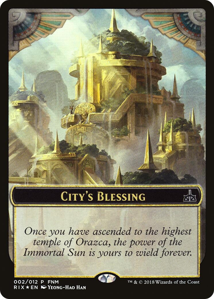 Image for City's Blessing // Elemental Double-Sided Token (2) (FNM Promos) - Magic: The Gathering
