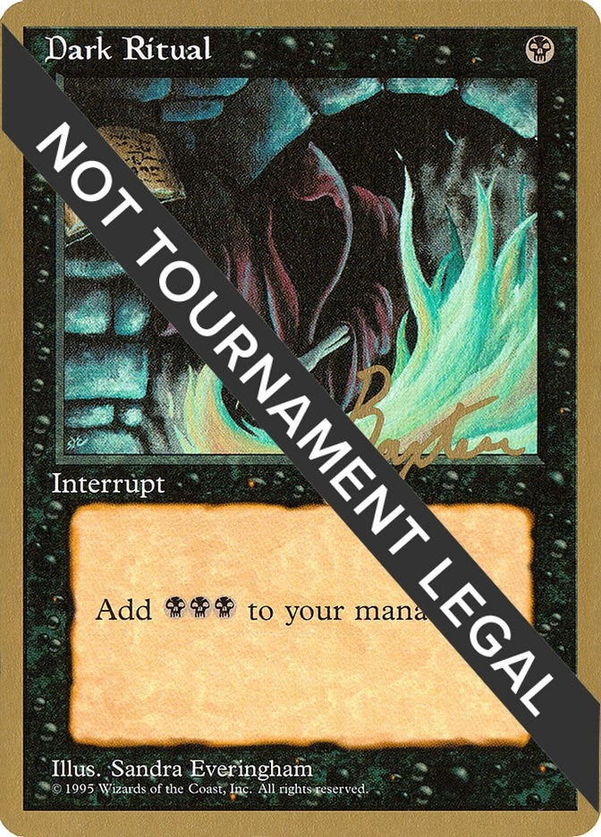 Image for Dark Ritual - 1996 George Baxter (4ED) (World Championship Decks) - Magic: The Gathering