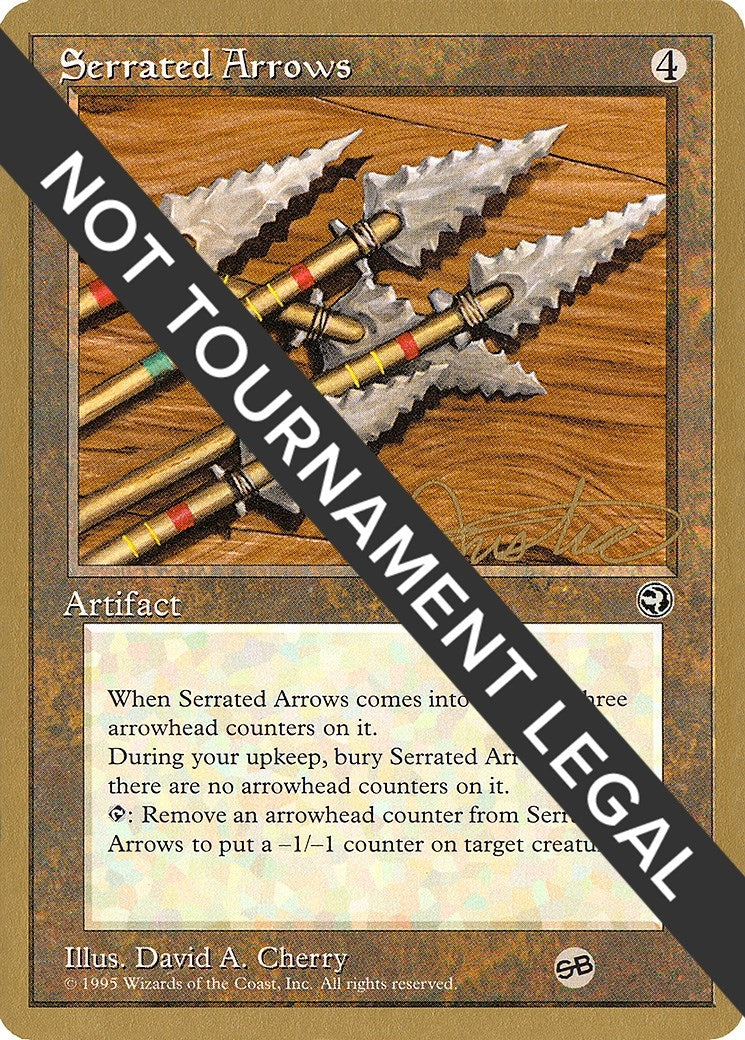 Image for Serrated Arrows - 1996 Mark Justice (HML) (SB) (World Championship Decks) - Magic: The Gathering