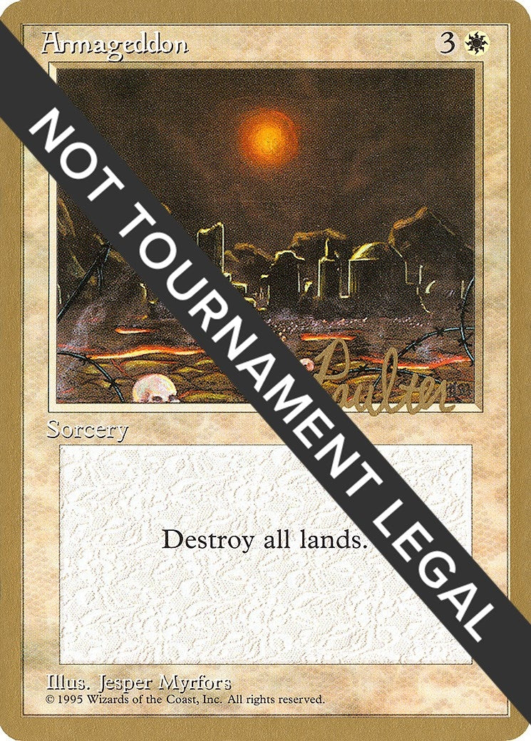 Image for Armageddon - 1996 Preston Poulter (4ED) (World Championship Decks) - Magic: The Gathering