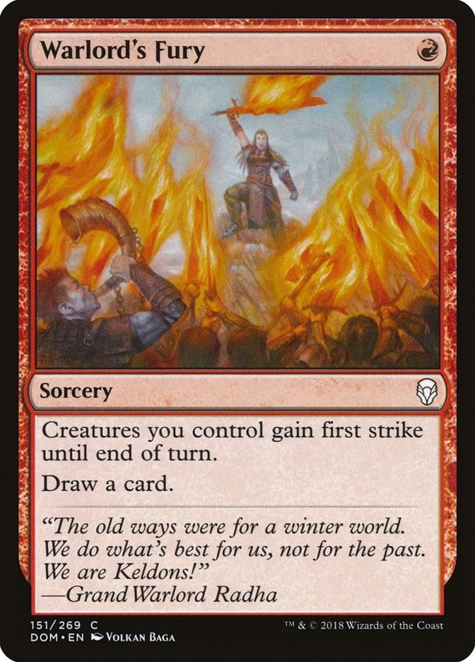 Image for Warlord's Fury (151) (Dominaria) - Magic: The Gathering