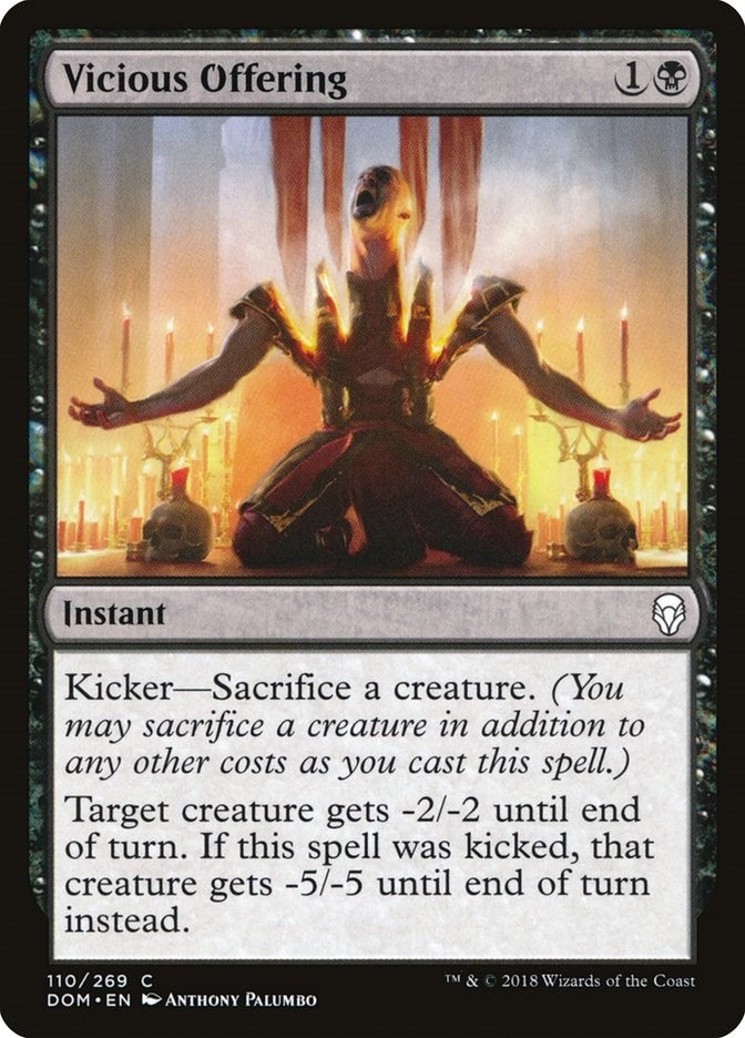 Image for Vicious Offering (110) (Dominaria) - Magic: The Gathering