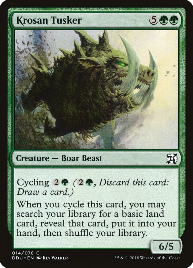Image for Krosan Tusker (14) (Duel Decks: Elves vs. Inventors) - Magic: The Gathering