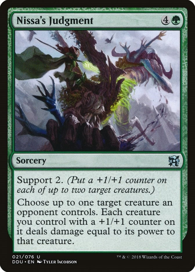 Image for Nissa's Judgment (21) (Duel Decks: Elves vs. Inventors) - Magic: The Gathering