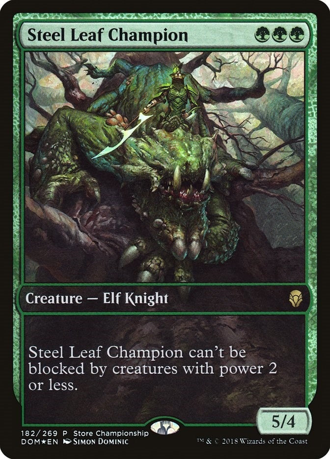 Image for Steel Leaf Champion (182) (Game Day & Store Championship Promos) - Magic: The Gathering