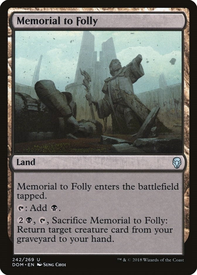 Image for Memorial to Folly (242) (Dominaria) - Magic: The Gathering