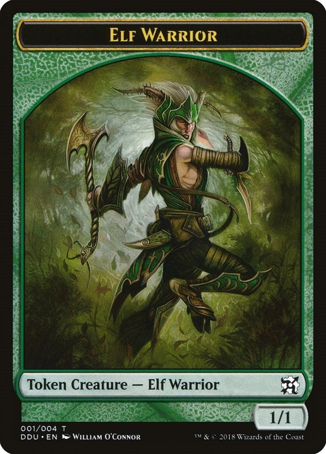 Image for Elf Warrior Token (1) (Duel Decks: Elves vs. Inventors) - Magic: The Gathering