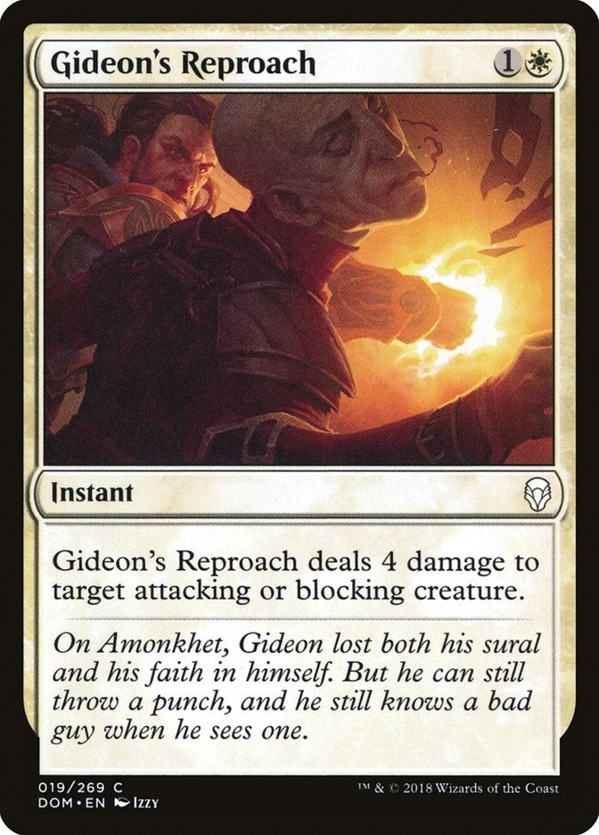 Image for Gideon's Reproach (19) (Dominaria) - Magic: The Gathering