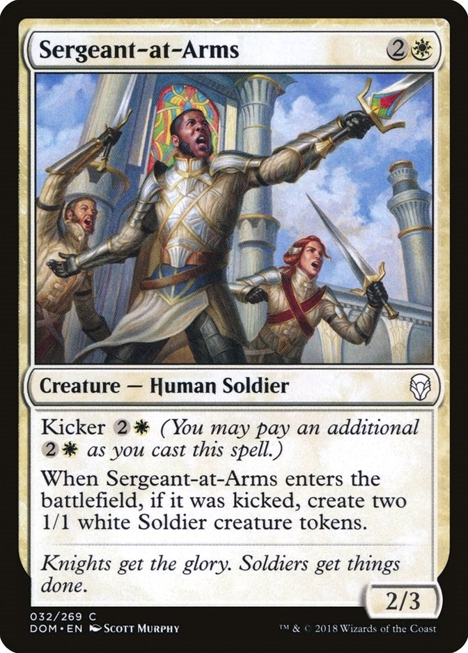 Image for Sergeant-at-Arms (32) (Dominaria) - Magic: The Gathering