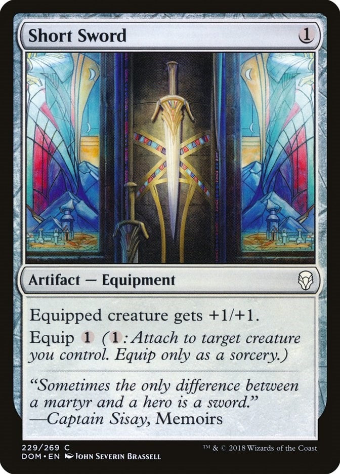 Image for Short Sword (229) (Dominaria) - Magic: The Gathering