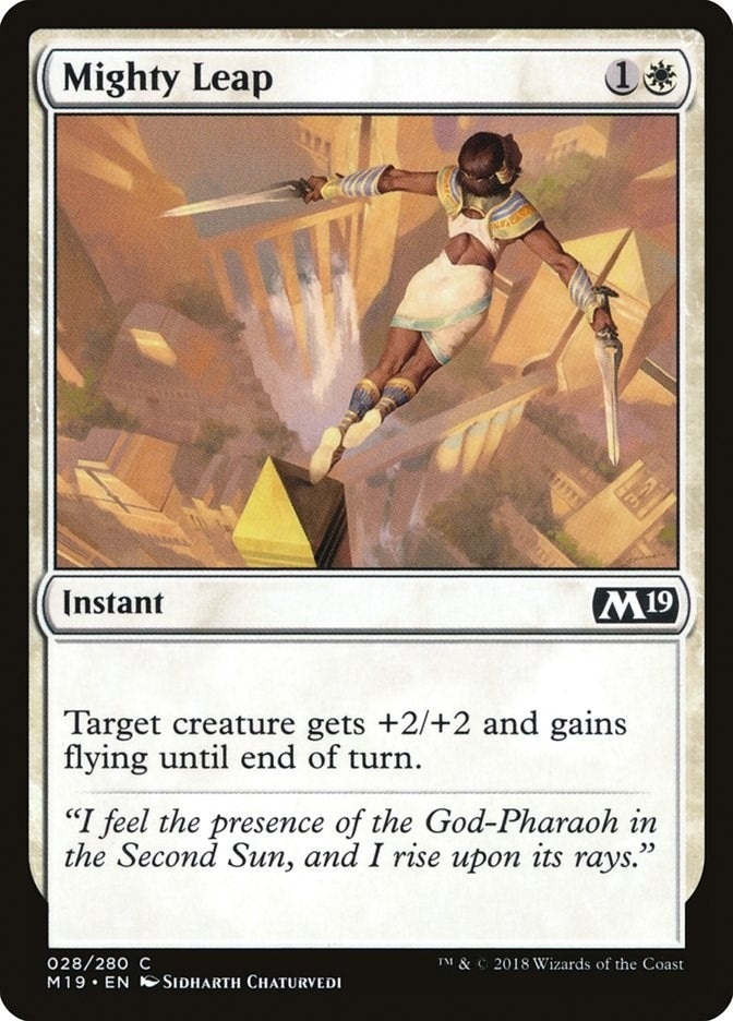 Image for Mighty Leap (28) (Core Set 2019) - Magic: The Gathering