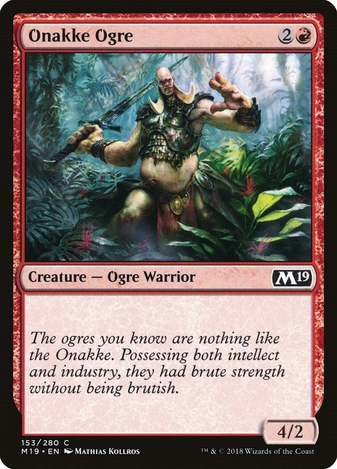 Image for Onakke Ogre (153) (Core Set 2019) - Magic: The Gathering