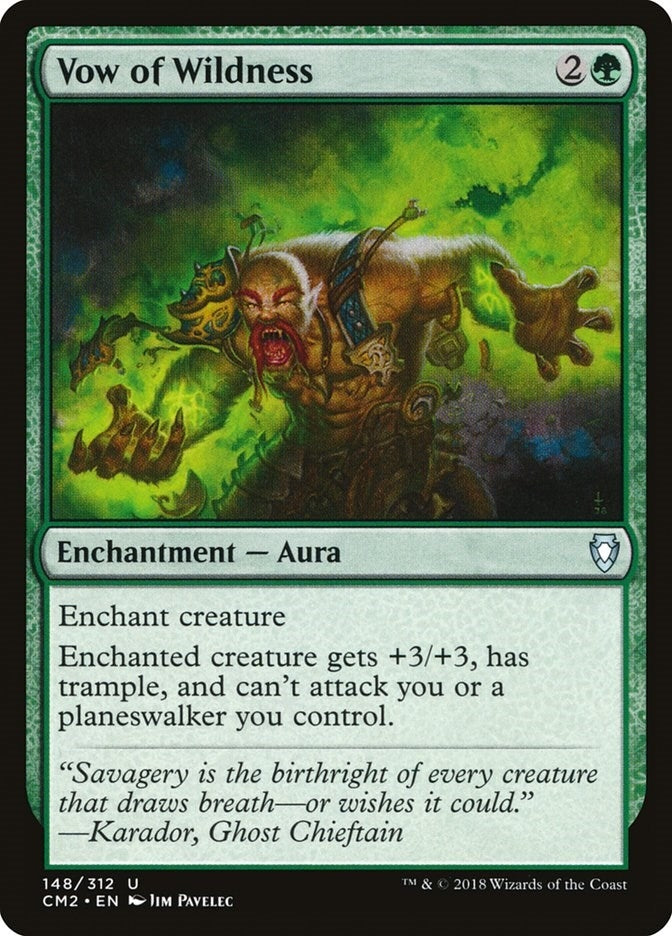Image for Vow of Wildness (148) (Commander Anthology Volume II) - Magic: The Gathering